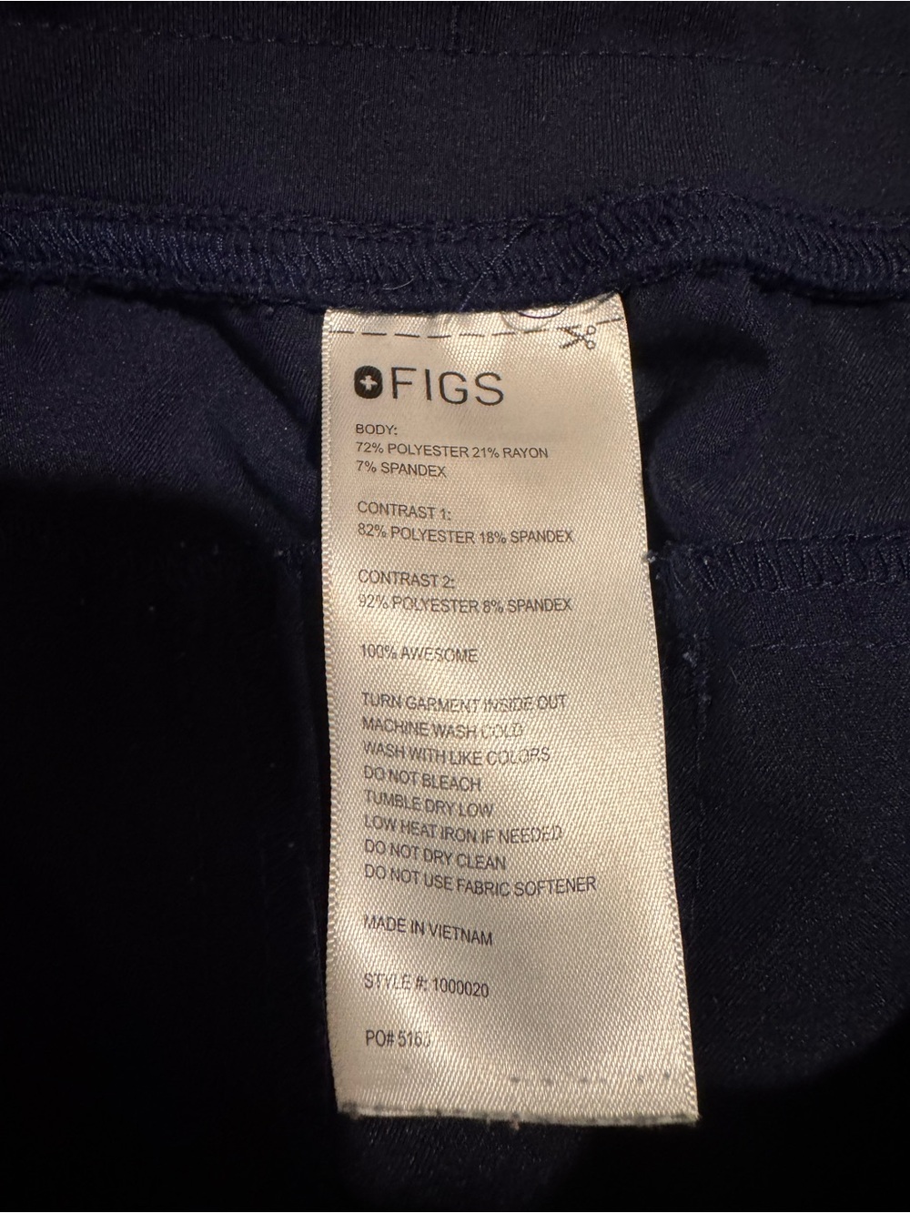 FIGS Uman Relaxed Jogger Scrub Pants - Picture 3 of 3